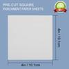 Parchment Paper Squares, 4x4 Inch, Set of 300, Small Hamburger Patty Paper/Nonstick Precut Square Baking Parchment for Separating Small Burger Patty,