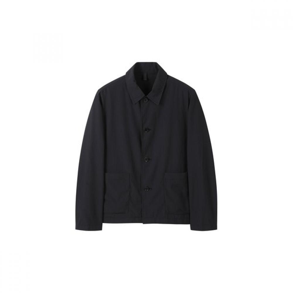 Customellow Black Seersucker Setup Work Jacket C9jam25431bkx 95