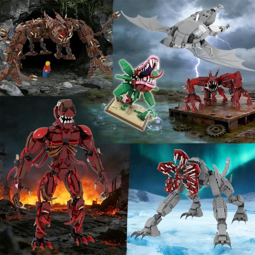 HOT TV Plante Carnivore Géant Diable Demogorgon Vecan Modèle Blocs de Construction Briques Jouet de Construction Pour Enfants Cadeau d'Anniversaire MOC