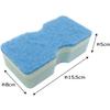 Ohe Bath Sponge, Blue, Approx. 15.5cm x 8cm x 5cm, CK, Scratch-Resistant, Deeply Removes Dirt, Perfect for Bath Cleaning, 44-Piece Case