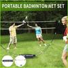 Portable Foldable Badminton Net Shuttlecock Mesh with Carry Bag Standard Training Stand Rack