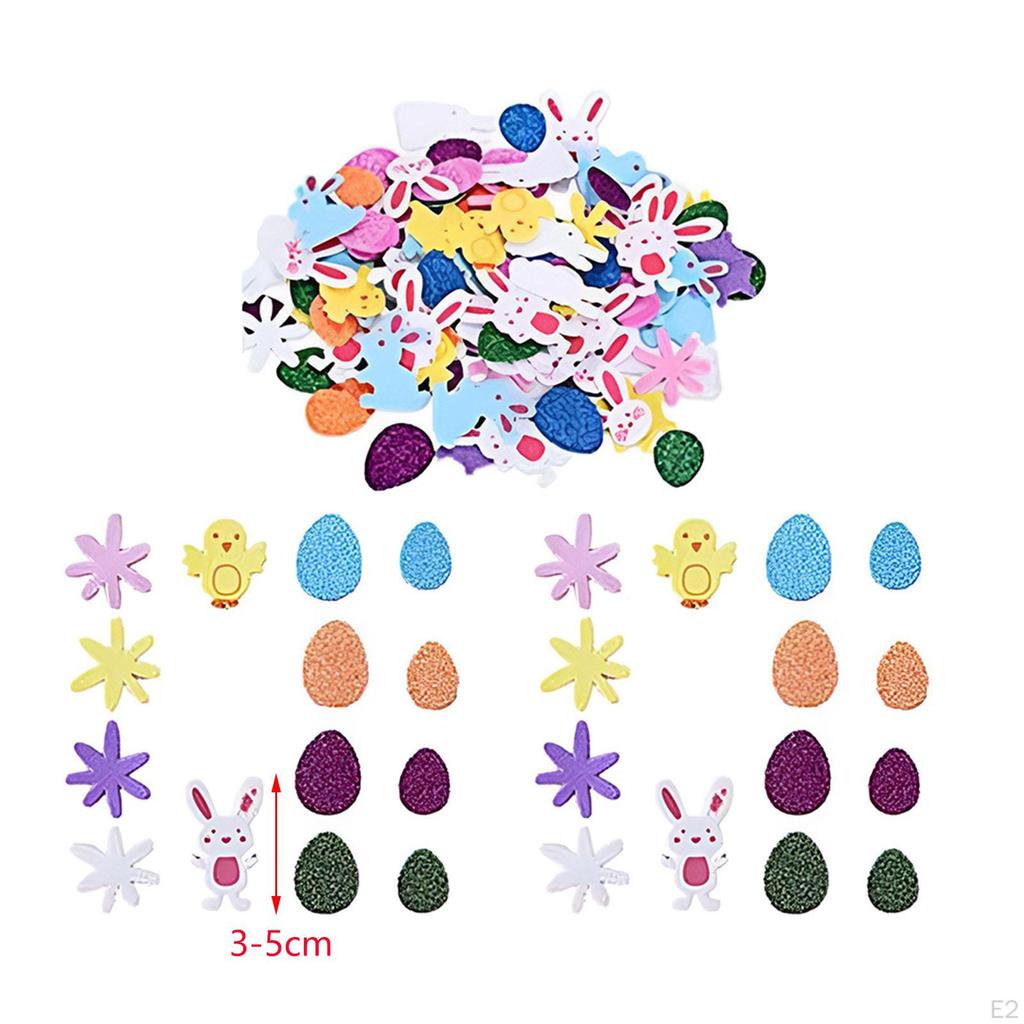 Easter Stickers Egg Bunny for Kids Cute Waterproof Decals Decoration