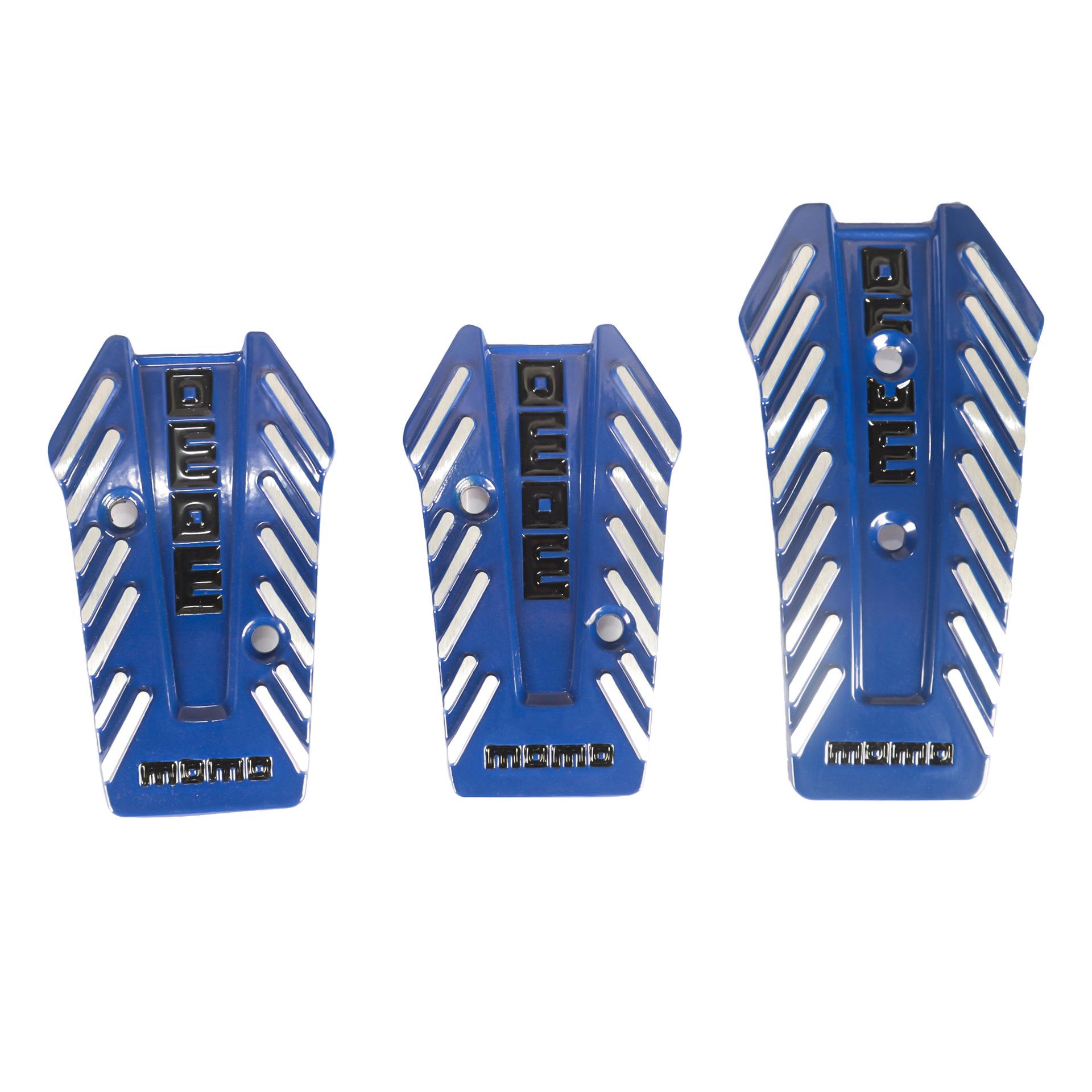 MOMO Aluminum Manual Transmission Pedal Protector - Scratch & Wear-Resistant синий