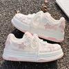 Popular star board shoes women's 2025 spring and summer platform mesh breathable bread shoes Korean version niche versatile sports shoes