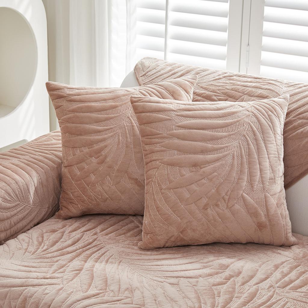 New Sofa Cushion Winter Plush Sofa Cushion Pastoral Style Non-slip Sofa Towel Back Towel Sofa Cover Cloth Cushion