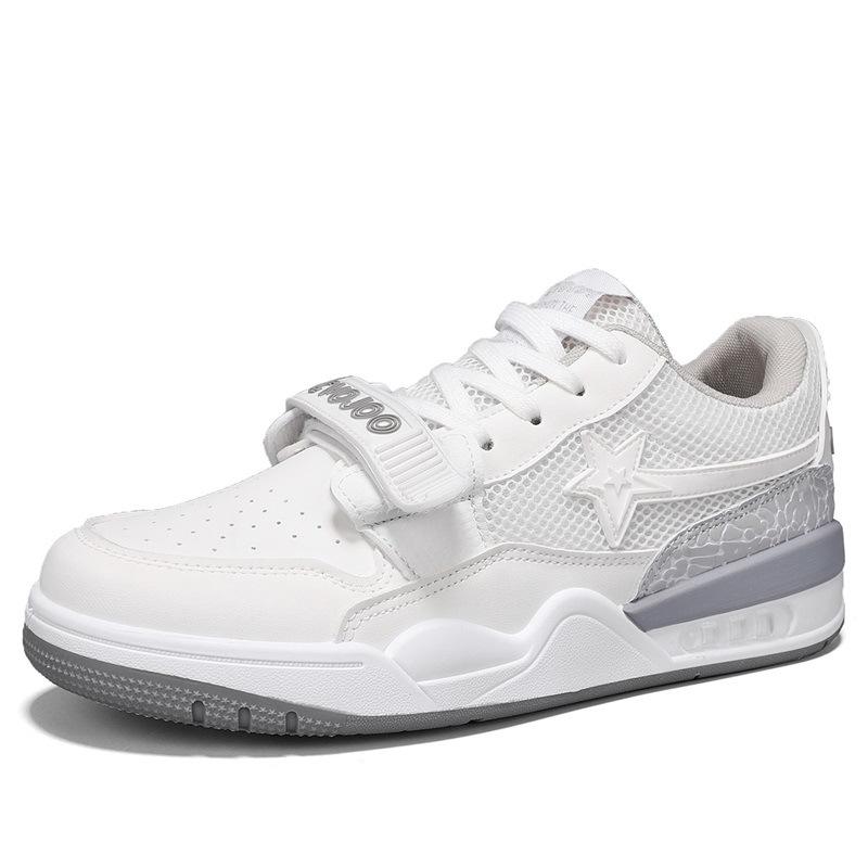 

2024 summer new low-top skateboard shoes for boys and girls, small white shoes, live broadcast sports mesh breathable couple shoes 36