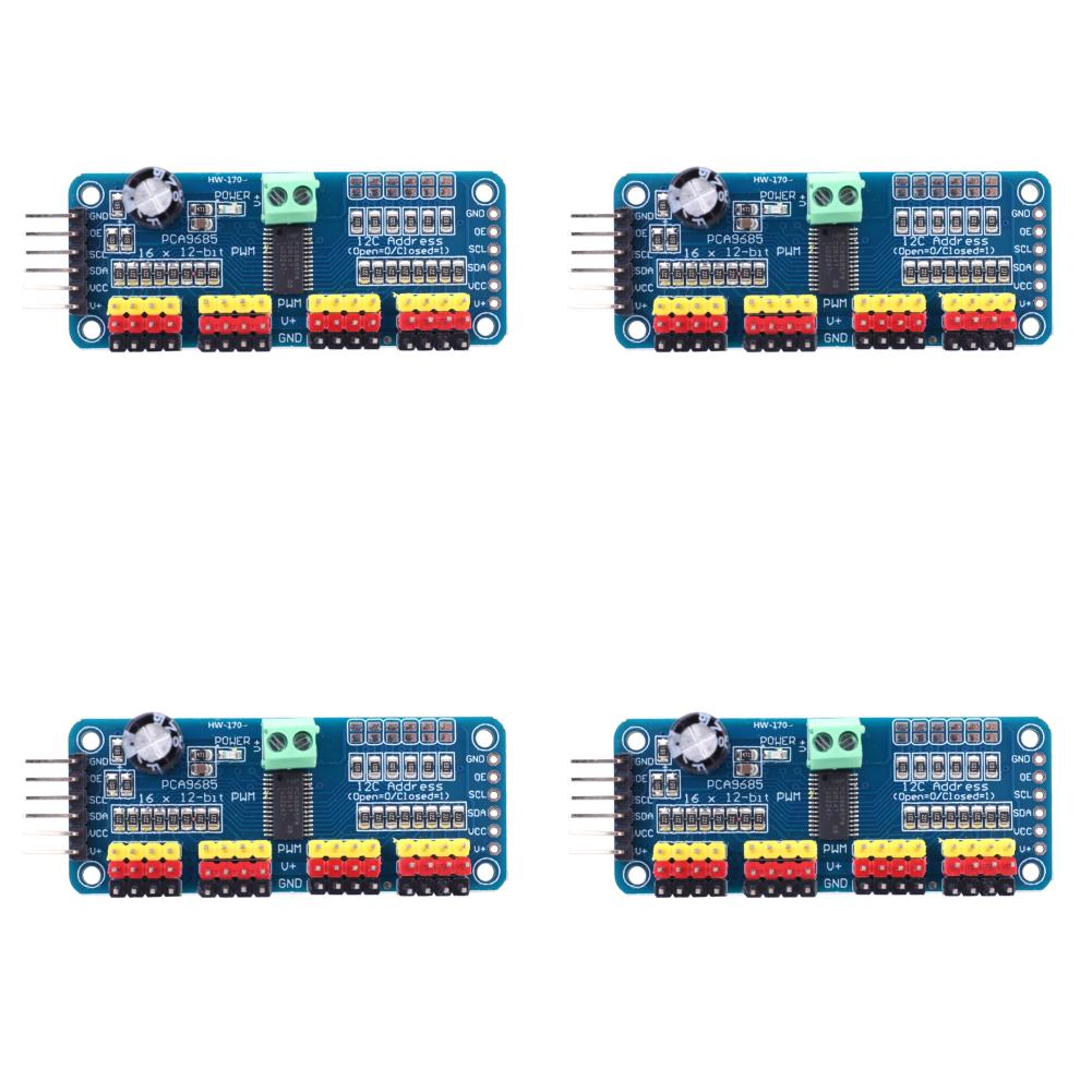 5PCS PCA9685 Driver Module IIC Interface 16 Channel 12Bit PWM Servo Motor Driver Board Controller for Arduino Robot/ Raspberr Pi
