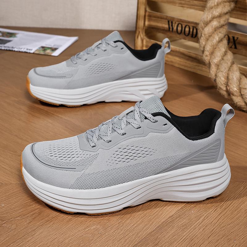 

Men s Wide Fit Lightweight Mesh Running Shoes with Soft Sole & Shock Absorption for Spring/Autumn 2026 39 світло-сірий колір