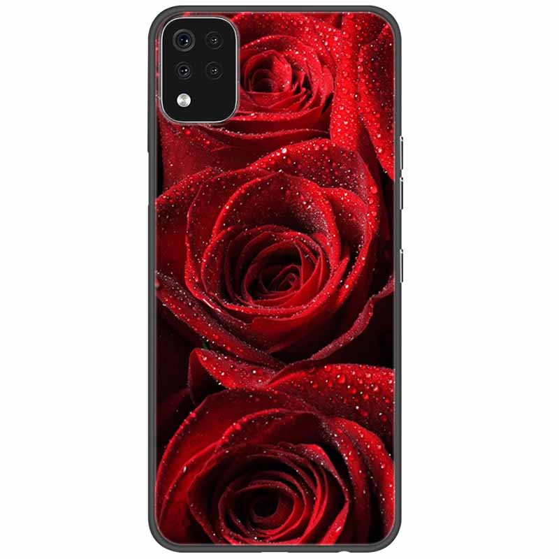 Phone Case For LG K42 K52 K62 Q52 Case Soft Painted Wolf Silicone Black Covers For LG K62 Cases K 42 Shockproof Funda for LGK52