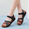 Damen Sommer Festlich Niedrige Keilabsatz Sandalen Komfort zum Hineinschlüpfen Lässige Flache Sandalen Gehen Urlaub Fußgewölbestütze Offene Zehen Plattform Strand Sandalen für Damen