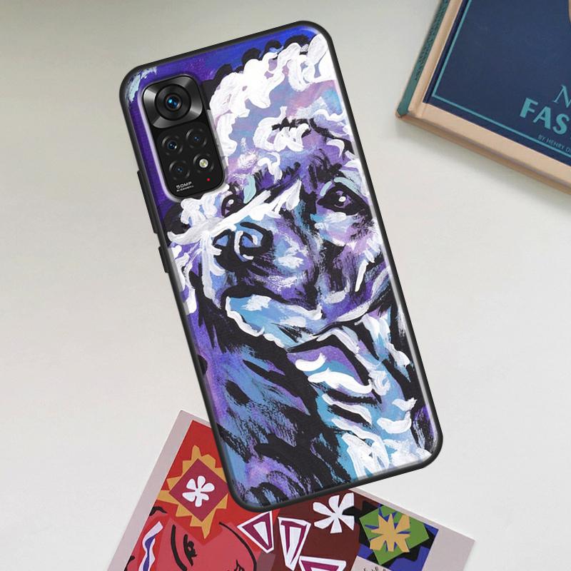 Cartoon Poodle Dog Case For Xiaomi Redmi Note 14 13 12 11 9 10 15 Pro Plus Redmi 15 15C 14C 13C 12C 10C Cover