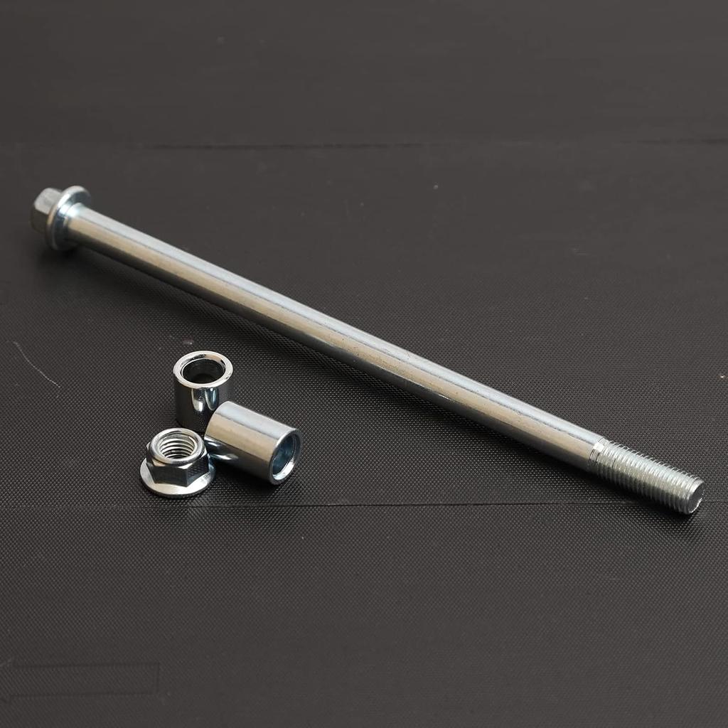 Minho 10mm 190mm Front Rear Axle with Bushing 6mm 15mm 20mm Fit for Motorcycle Pit Dirt Bike Moped Scooter QUAD ATV Mini Bike Parts