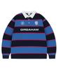 MAHAGRID Stripe Rugby Shirt Blue(Mg2Fsmm550A)