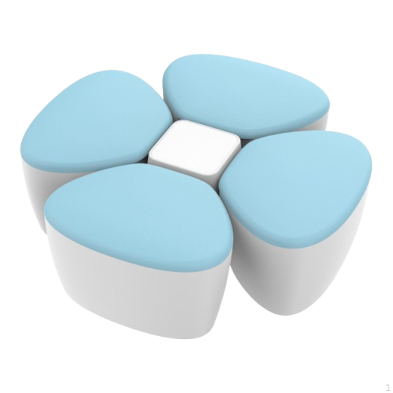 

Диспенсеры, Подставка для закусок, Портативный, Цветок-герметик, 4 отделения, Коробка для еды, Контейнер для Blue