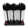 3 Heads Cup Brush Water Bottle Cleaning Brush Glass Cup Washer with Suction Base for Hotel Bar