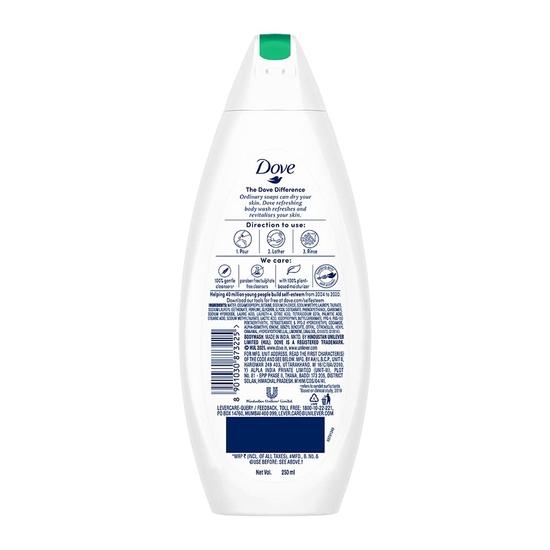 DOVE Refreshing Body Wash, With Refreshing Cucumber And Green Tea Scent, For All Skin Type, Smoother Skin, 250 Ml