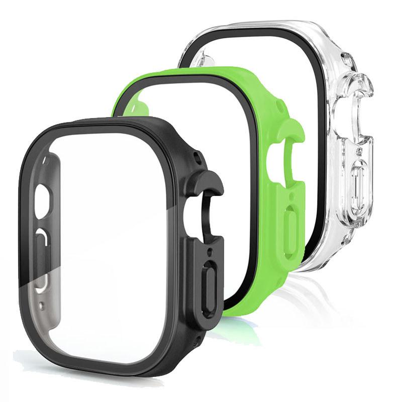 3Pack Tempered Glass+Case PC Bumper Screen Protector Cover for Apple Watch Ultra 3 49mm for iwatch series Ultra 3 2 1 49mm