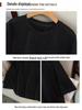 2026 Summer Plus Size Women's Solid Color Slimming Short Sleeve Top - Round Neck, Loose Fit