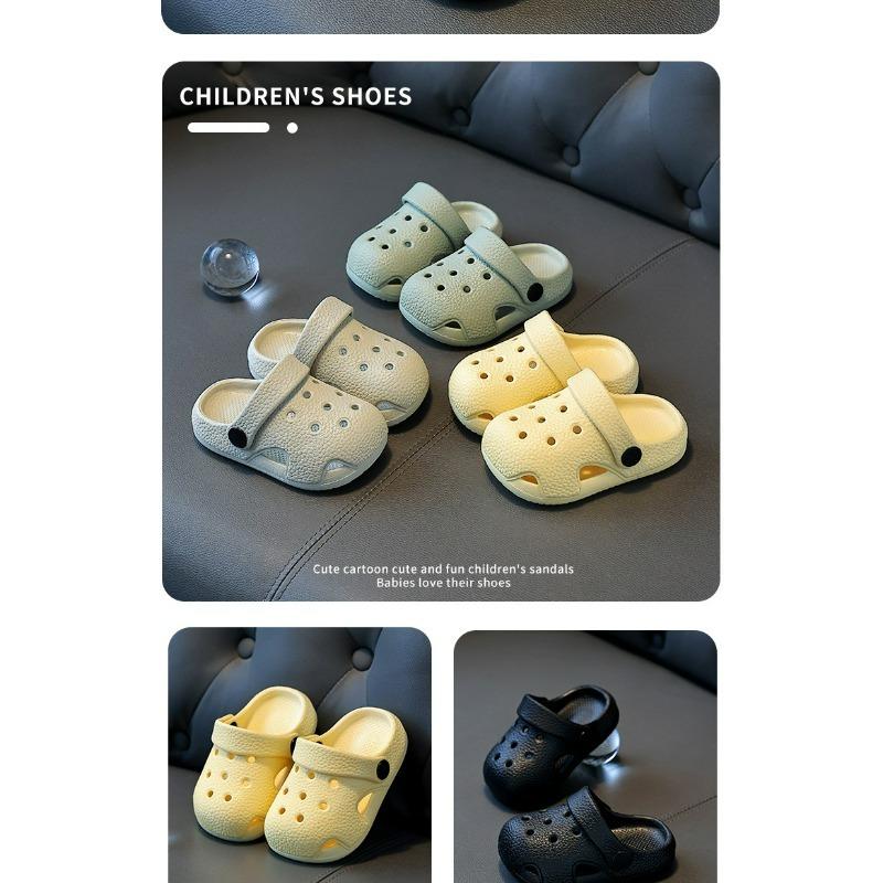Geschlossene Kinder-Clogs mit Fersenabdeckung | Weiche, rutschfeste Innen- und Außensandalen für ältere Jungen & Mädchen
