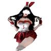 Seductive Christmas Lingerie: Sexy Bunny Girl, Cosplay Maid, Catwoman Bodysuit Set