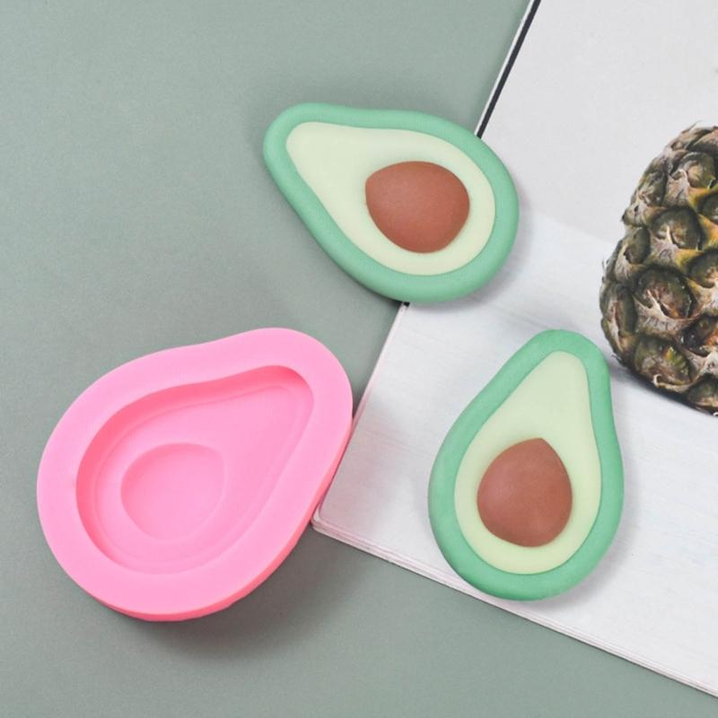 Stereo Avocado Ornament Crafts Silicone Mold Epoxy Jewelry Mold Resin Casting Pendant Mold Suitable for  Crafts