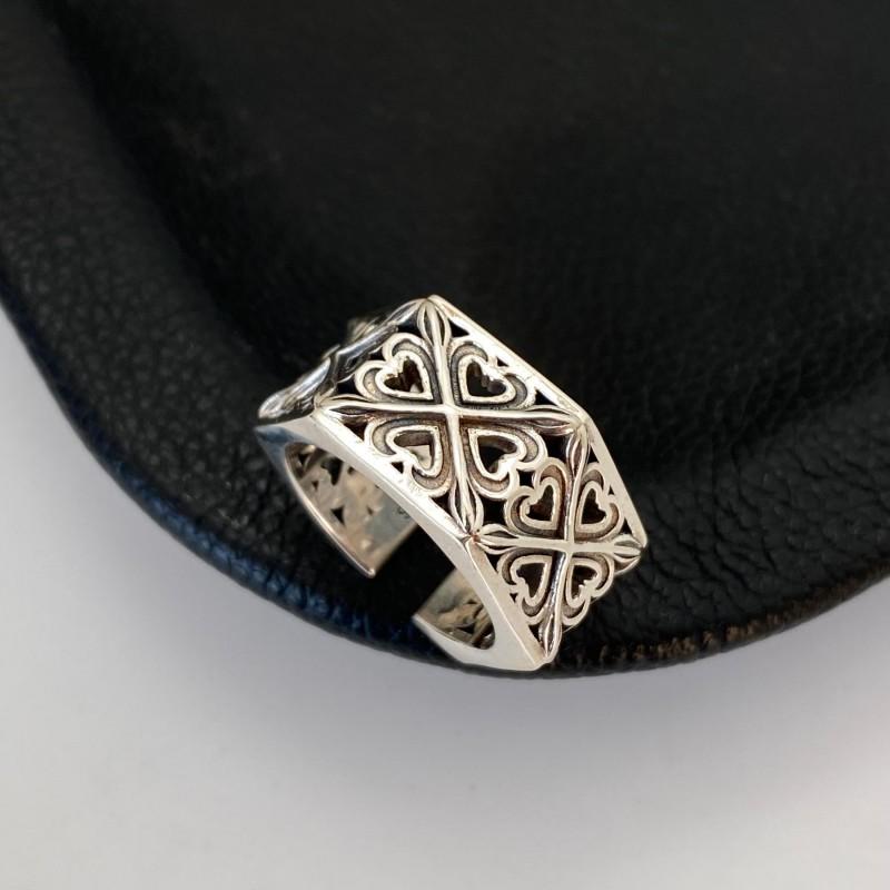 Adjustable Vintage Copper Ring With Intricate Motif Retro Bohemian Statement Jewelry Men Women