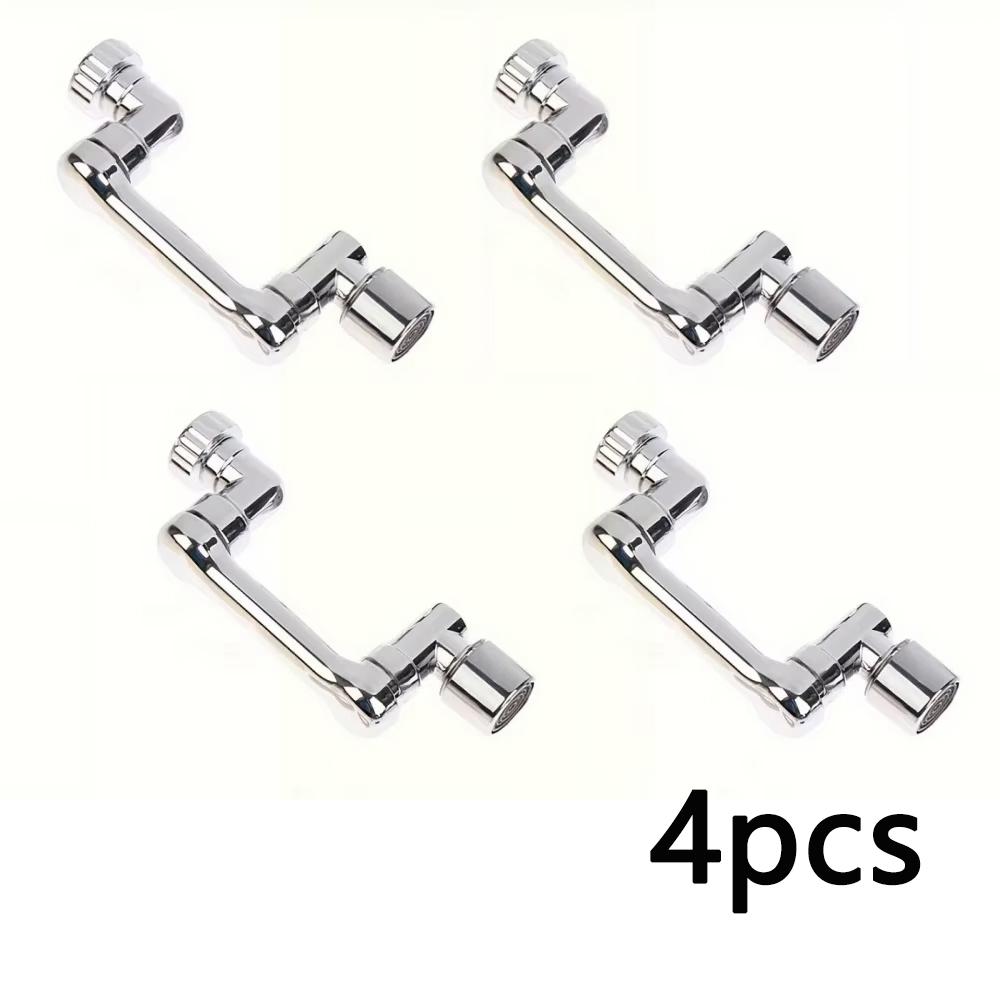 1/2/4pc 80° Rotatable Extension Faucet Sprayer Head Water Tap Nozzle 22/24mm Adaptor Washbasin Faucet Tap Extend Adapter Aerator