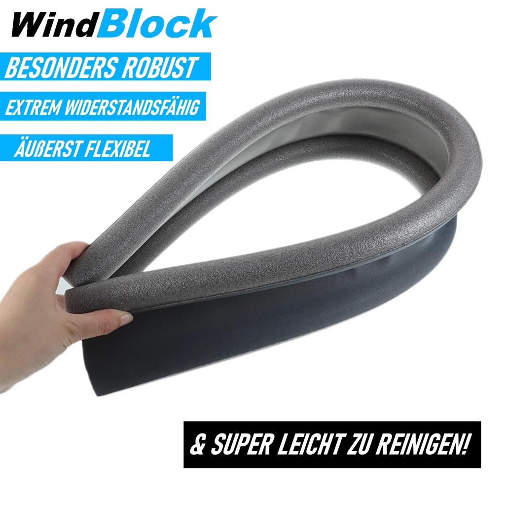 WINDBLOCK Draught Excluder Door Bottom Seal Wind Stopper Seal Insulation Set of 2