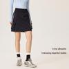 Water-Repellent A-Line Denim-Look Mini Skirt with Fleece Lining and Invisible Zipper