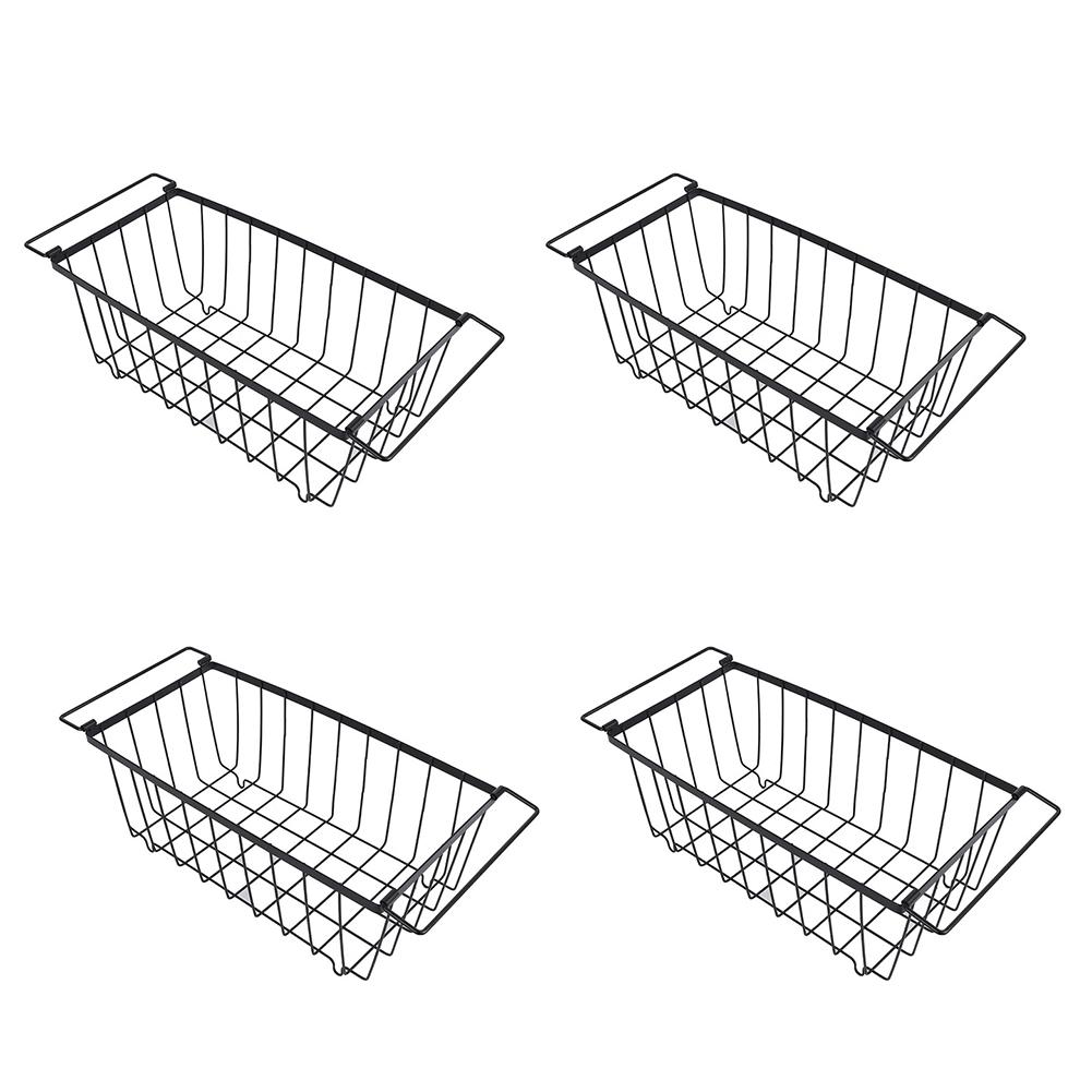 

For 4 Pcs Stackable Wire Baskets Muti-Purpose Fruit Basket Storage Metal Baskets for Pantry Organizers and Storage