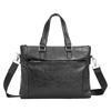 Fashion Men's Business Briefcase PU Leather Document Bag Crossbody Messenger Handbag For 15 Inch Laptop