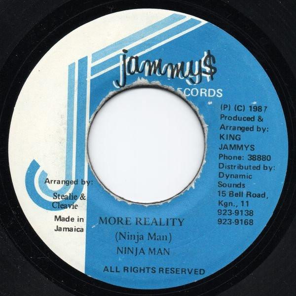 

7inch Record NINJAMAN - More Reality NONE Jammy s Records 1987 Jamaica Reggae, Ska & Dub Used
