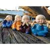 Creations Resin Buddha Monk Statue, Little Baby Monk,Cartoon Monk Set, Buddha Showpiece for Home Décor Car Dashboard Decoration