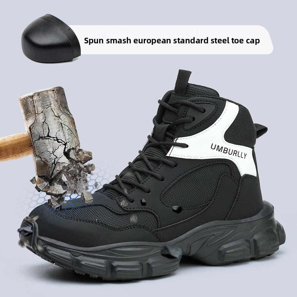 Women's Safety Shoes Insulated Safety Shoes Waterproof Puncture Resistant Slip-Resistant Protective Working Shoes Anti Smashing