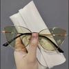 Metal Frame Cat Eye Sunglasses Fashion Butterfly Shape UV Protection Lightweight Durable Frame Stylish Design for Everyday Wear