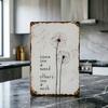 Dandelion Metal Sign Wall Decoration Vintage Rusty Wish Dandelion Wall Art