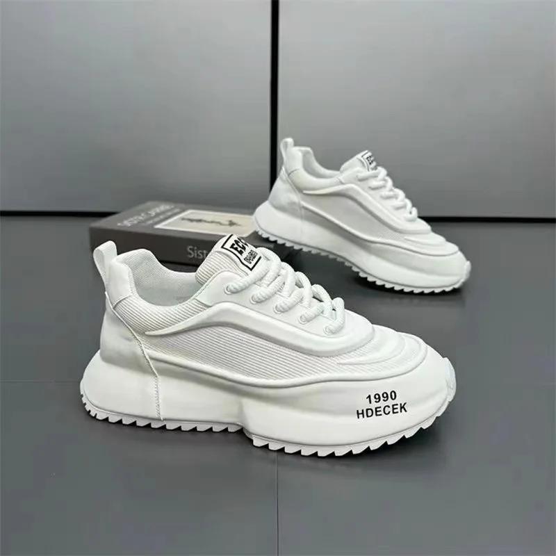 FashionCasual Mens Shoes Sneakers Mesh Increased Internal Platform Designer Chunky Male Man Sneakers Shoes for Men Women Men Shoes