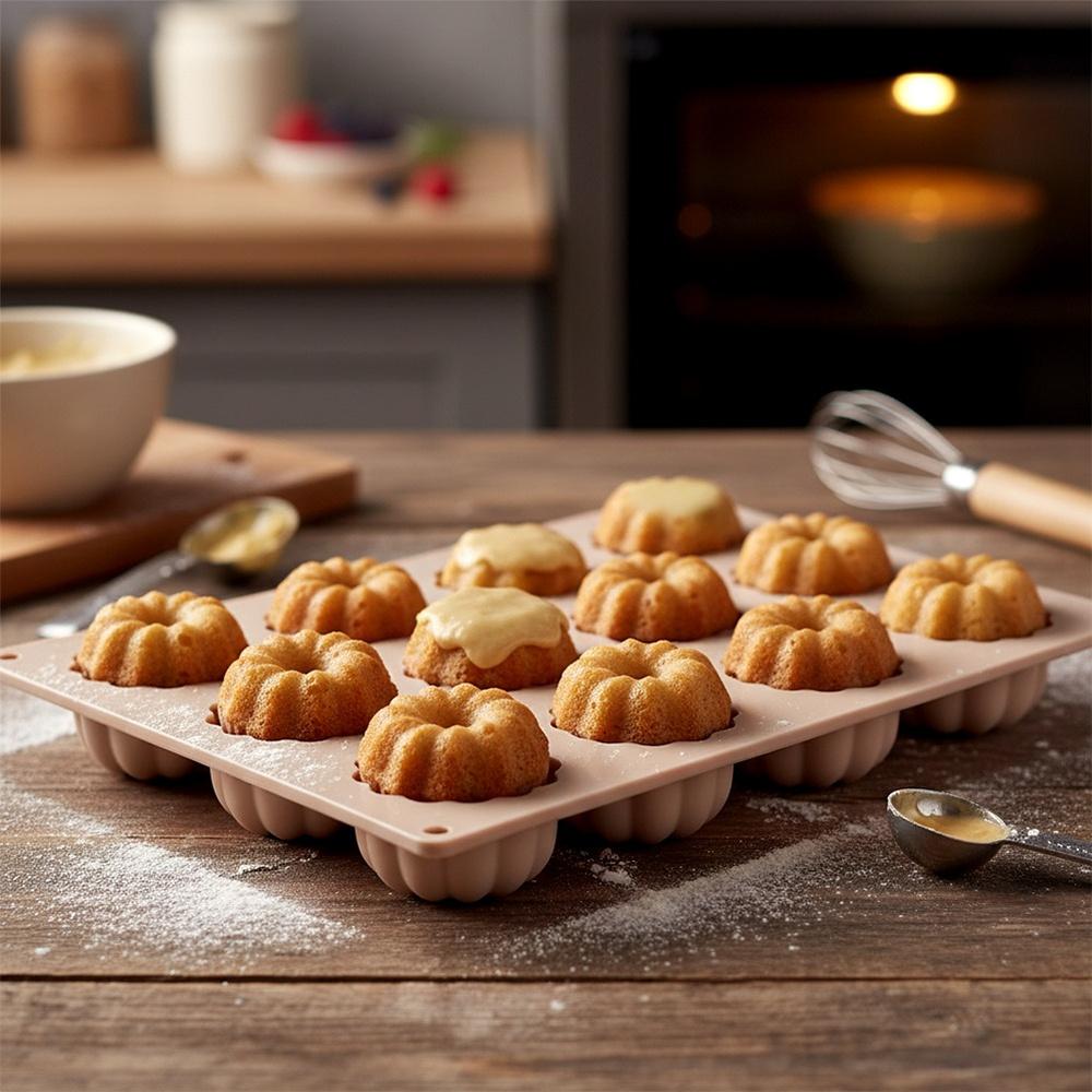 Foremka Silikonowa Forma Do Pieczenia Ciastek Na Ciastka Babeczki Kwiaty