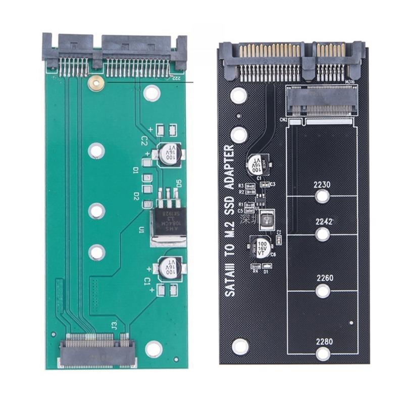M.2 SATA NGFF to SATA3.0 Hard Drive Adapters Board M.2 to SATA Adapters M.2 NGFF to SATA3.0 SSD Adapters B Key NGFF SSD