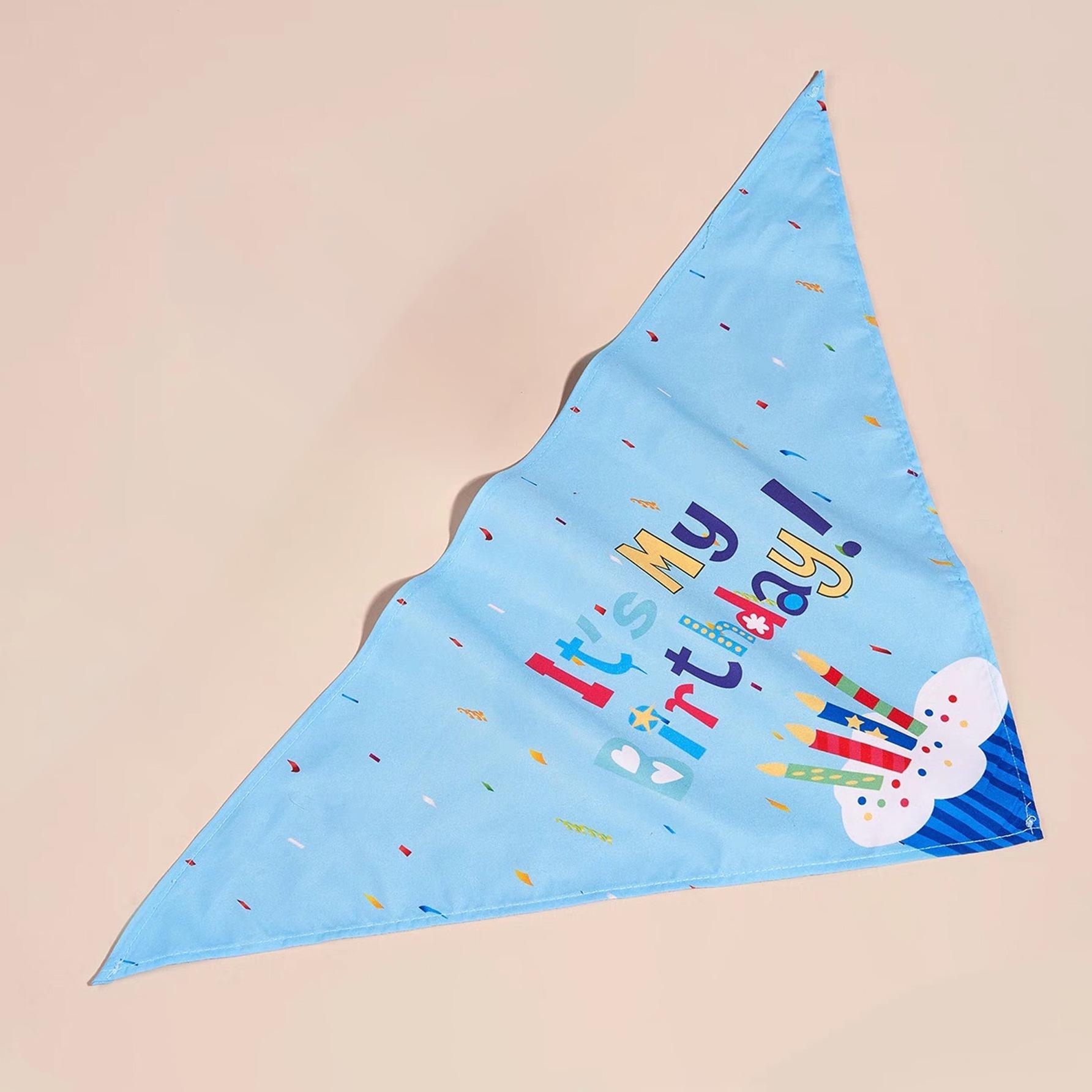 Adjustable Cross-border Pet Birthday Hat Plush Toy OPP Bag