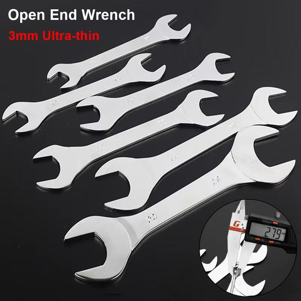 1Pcs 6-32mm Flat Wrench Tool Hi-Spec Double-end Fixed Spanner  Car Bicycle Repair Tool