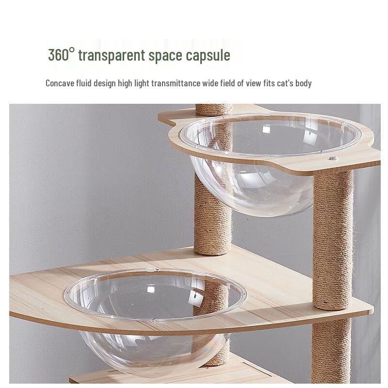 Cat Tree Condo with Space Capsule