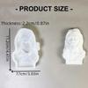Artistic Holy Father Bust Statue Silicone Casting Mold Cement Gypsum Sculpture DIY Project Supplies Religious Mould