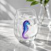 Pumpkin And Ghost Glassware Halloween Theme Glass Tumbler, Black Cat Skull Hand Painted Stemless Egg Shaped Cup, Spooky Lead-free for Party,