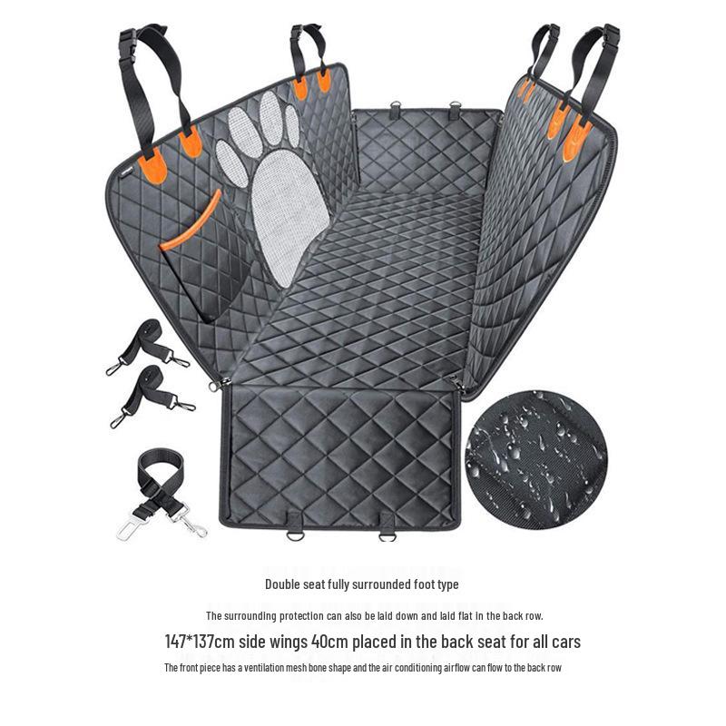 Waterproof Pet Car Seat Cover for Medium to Large Dogs – Dirt-Proof and Ideal for Back Seats.