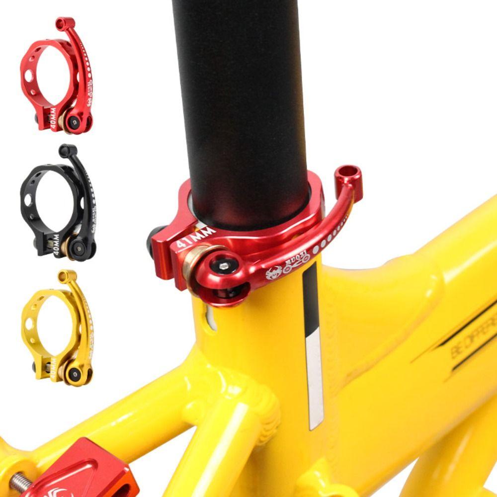 40/41mm Bike Seat Tube Clamp Quick Release Bicycle Saddle Clip Bike Seat Post Clamp Bike Tool
