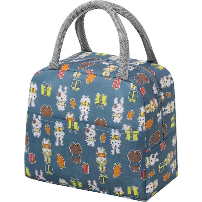 

1 шт., многоразовая изолированная сумка для обеда с подкладкой из алюминиевой фольги, сумка-тоут для путешествий, работы, пикника на пляже. 1PC