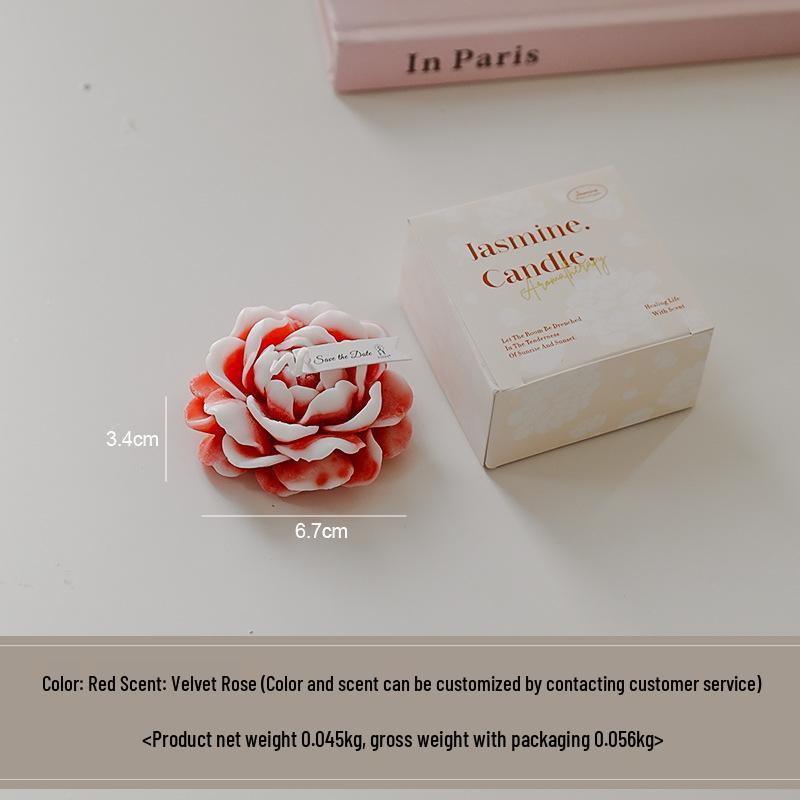 Jasmine Scented Mother's Day Souvenir Candle - Creative Handmade Wax Fragrance