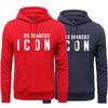 Men's Trendy Autumn Street Style Hooded Jacket and Sweatshirt Set 