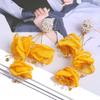 Temperament Yarn Flower Earrings Light Luxury Big Flower Stud Earrings  Jewelry Gifts